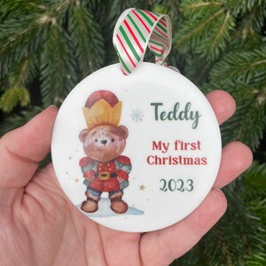 Christmas nutcracker tree decoration | Christmas decoration | personalised decoration | my first christmas | Christmas gift | boy dec