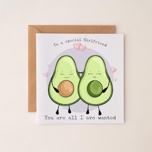 Carte de Saint Valentin jeu de mots à l'avocat | saint valentin personnalisé | blague avocat | amateur d'avocat | carte de saint valentin | blague sur l'avocat