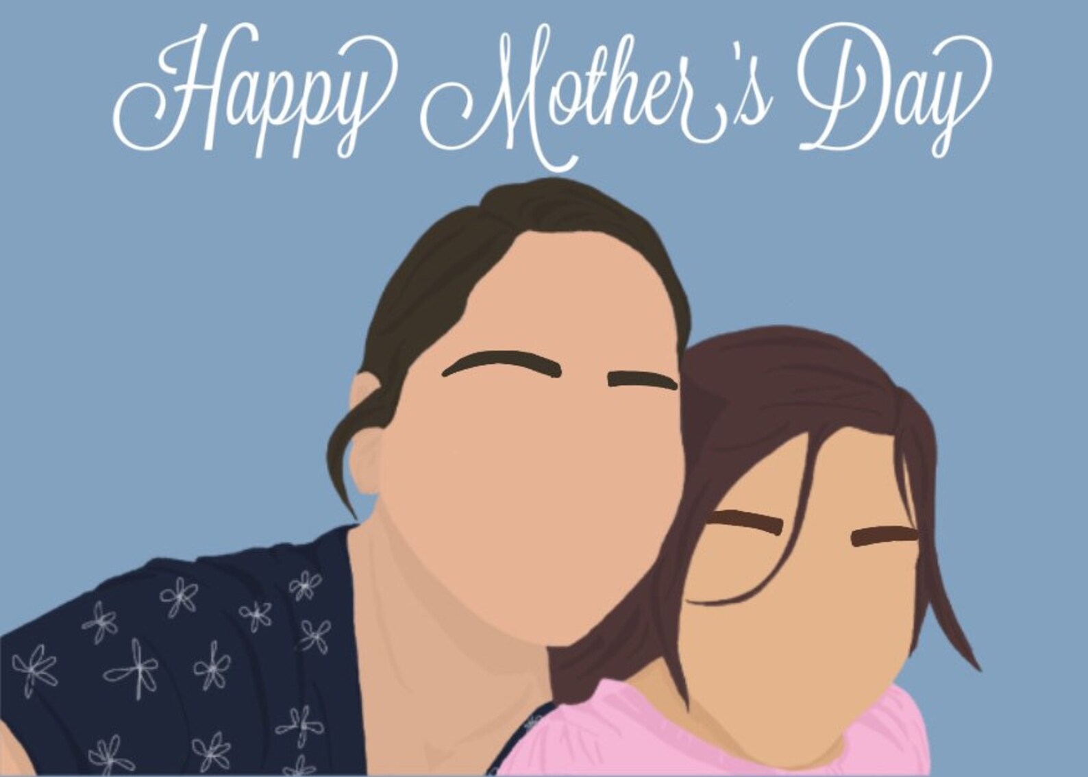 Custom Outline Portrait Digital Portrait Outline Drawing | Etsy
