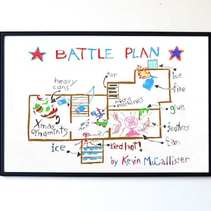 Home Alone Battle Plan Print Instant Digital Download | Etsy Hong Kong