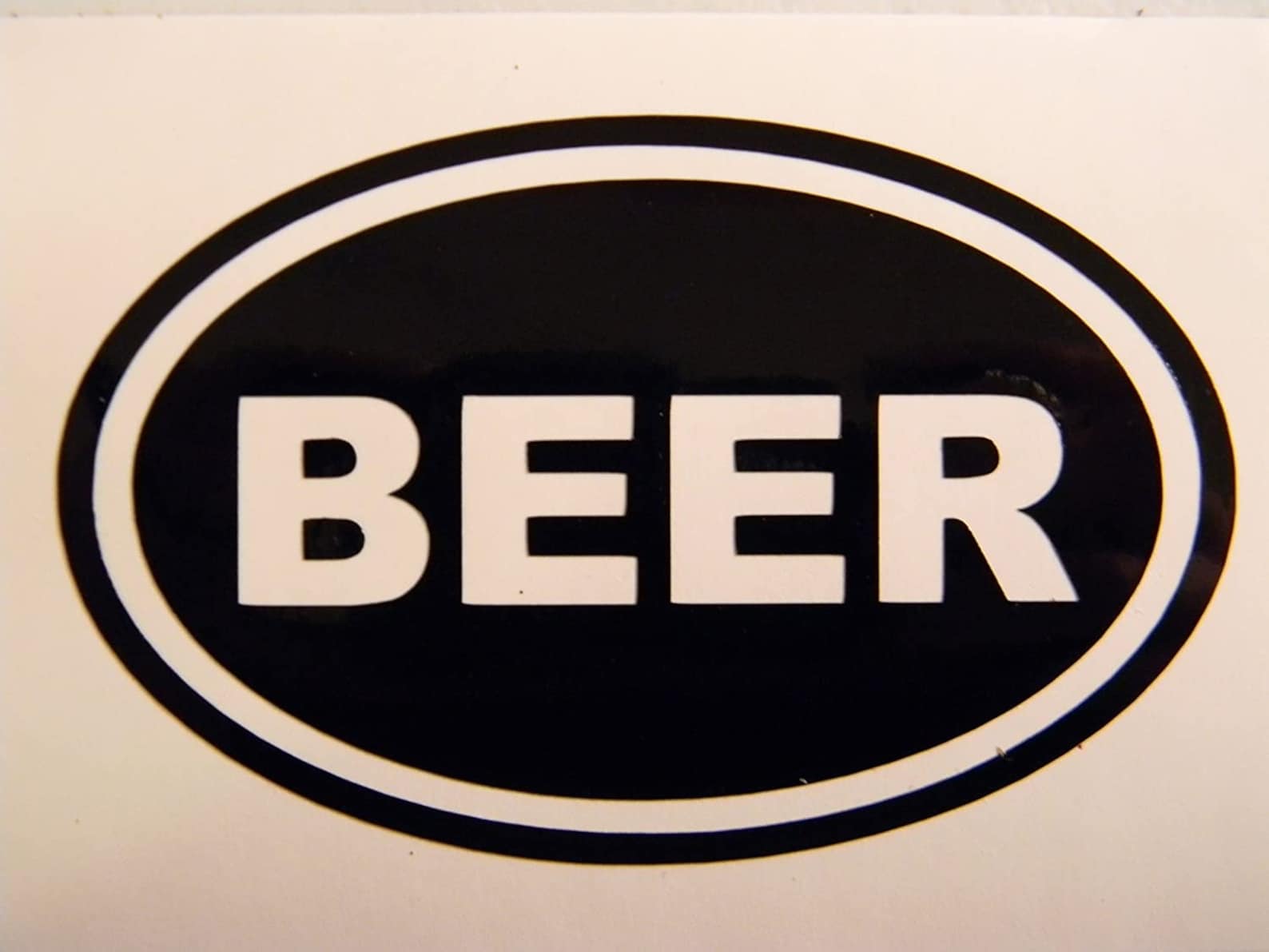 Beer Oval Vinyl Decal Sticker 5.5 X 3.5 choose Etsy