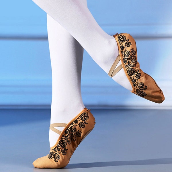 Ballet shoes| Dance Training shoes| Latin Dance Shoes Dance Classes schuhe Zapato de bailar Yoga Shoes Canvas Gymnastic Shoes