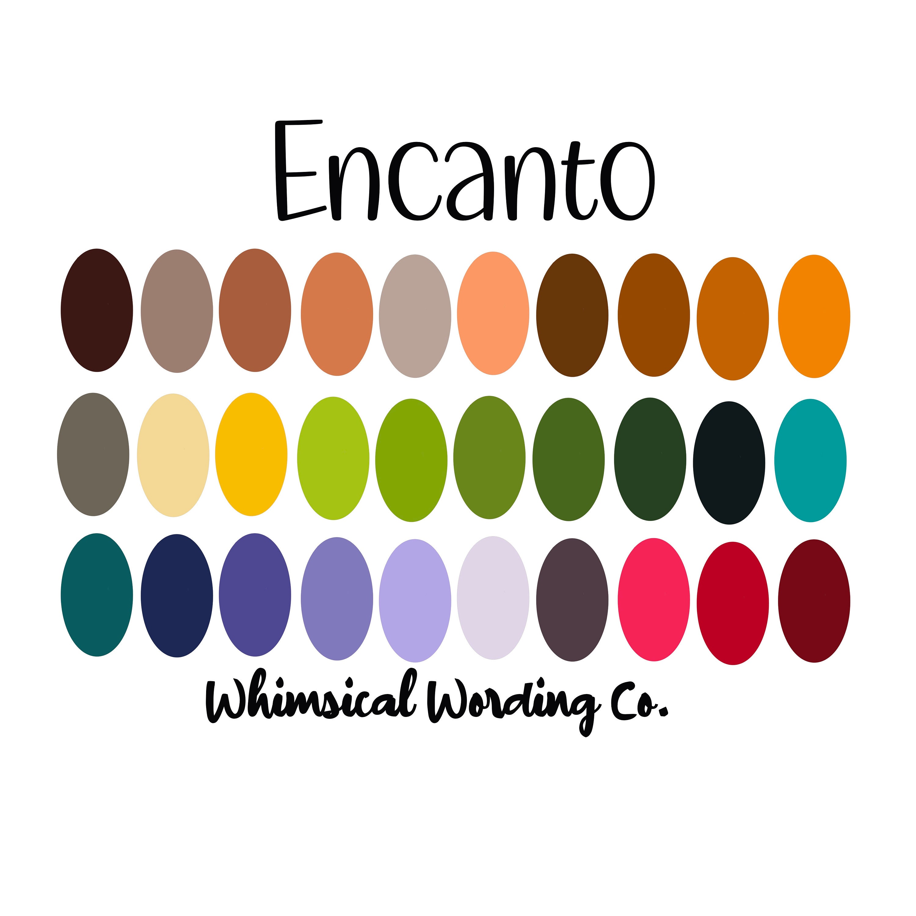 Encanto | Color Palette | Procreate | iPad | Madrigals - Etsy