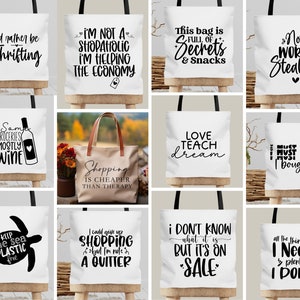 12 Tote Bag Design SVG Bundle | Tote Bag SVG Jpg | Shopping Svg | Tote Bag |  PNG | Sublimation | Cut FIle