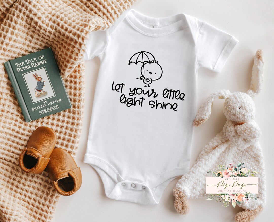 Let Your Little Light Shine SVG | Baby + Toddler Svg | Baby Onesie Svg ...