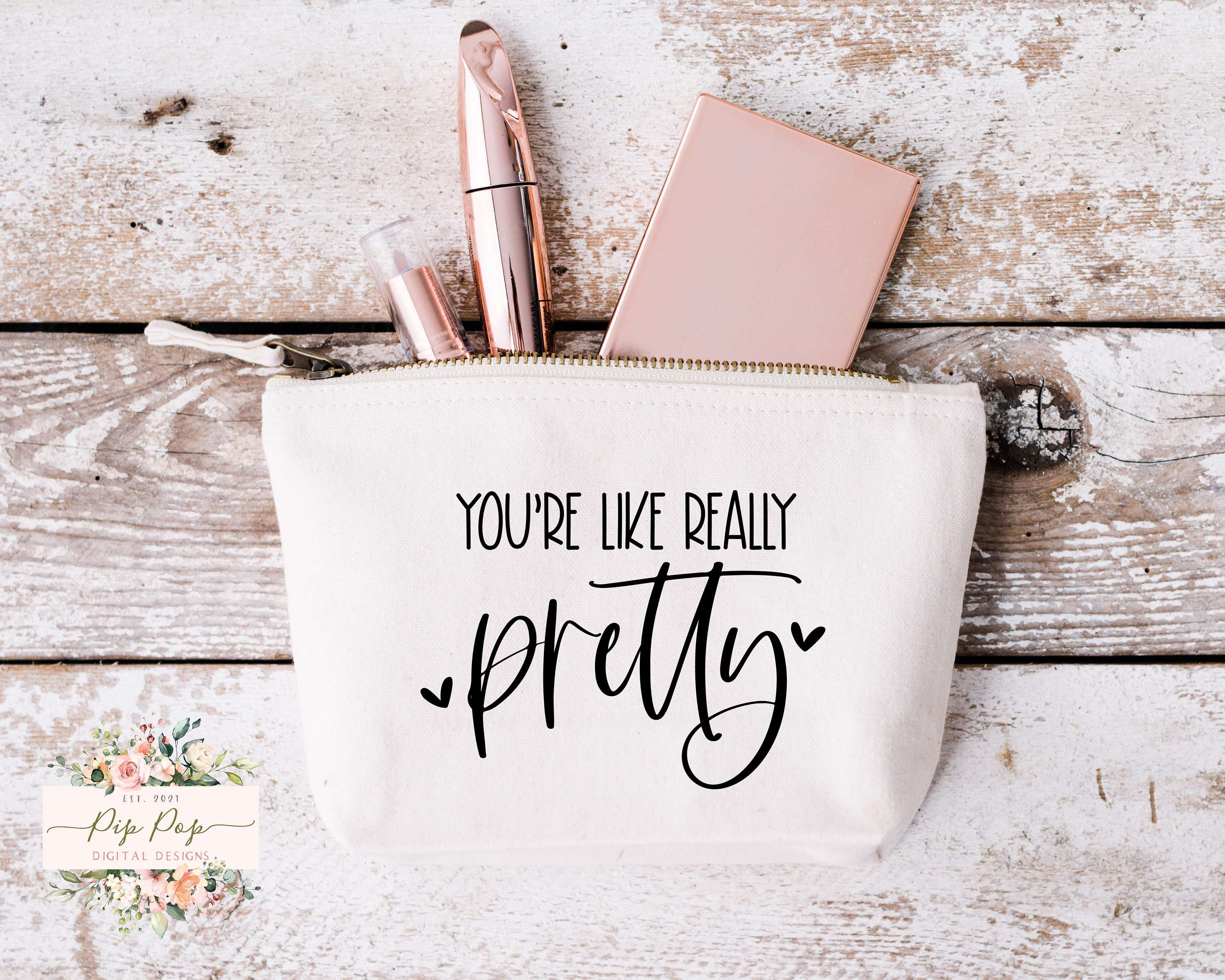 39 Make up bag cute sayings ideas  canvas cosmetic bag makeup bag cosmetic  bag