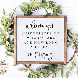 Welcome-ish SVG | Dekorativer Svg | Lustiges Schild PNG | Rund um das Home JPEG | Sublimation | Schnitt FIle