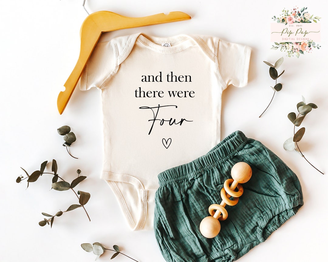 Toen Waren Er Nog 4 En toen waren er nog vier SVG Baby Svg Baby Bodysuit - Etsy België
