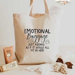 Emotional Baggage SVG | Tote Bag Svg | JPEG  | Funny Tote Bag Design |  PNG | Sublimation | Cut FIle