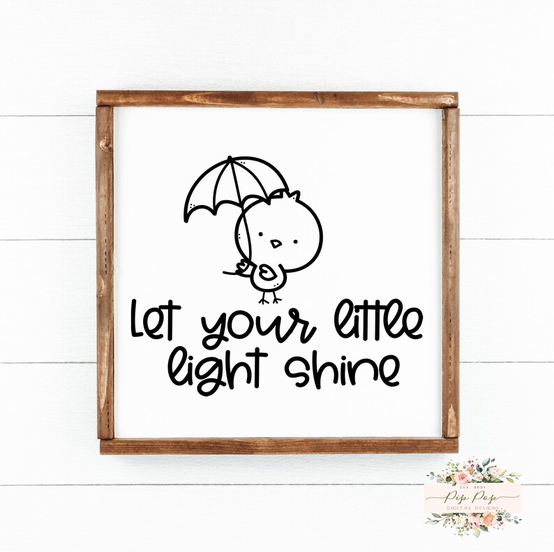 Let Your Little Light Shine SVG Baby Toddler Svg Baby | Etsy