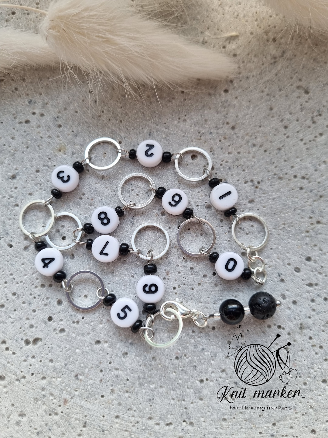 Stitch Marker Row Counter Simple Stitch Marker Set Etsy