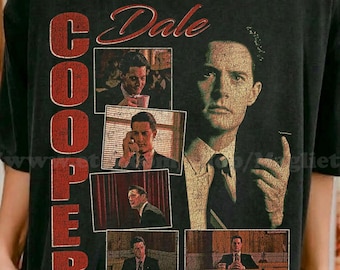 T-shirt graphique Dale Cooper Twin Peaks, t-shirt unisexe de style vintage