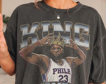 T-shirt LeBron « The Final Act », T-shirt graphique Roi du basketball, T-shirt classique LeBron, T-shirt James, streetwear vintage, fan de sport
