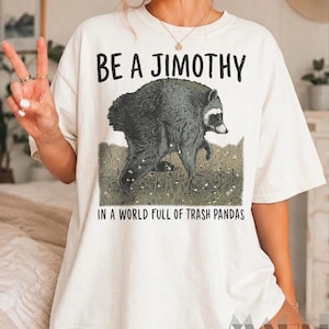 Jimothy Raccoon Shirt, Viral Seattle Raccoon Tee, Funny Viral Short Spine Wildlife T-Shirt image 4