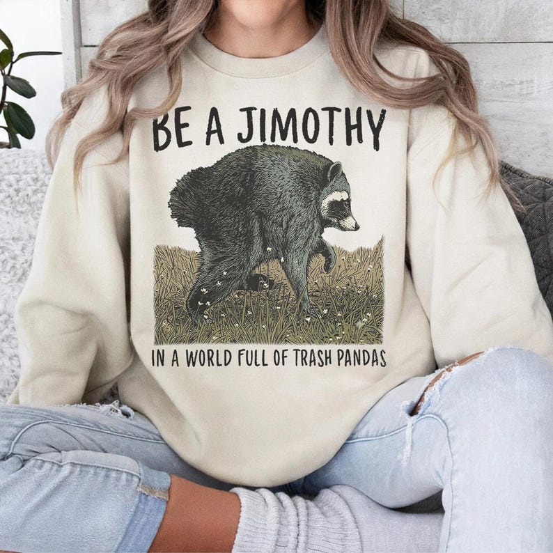 Jimothy Raccoon Shirt, Viral Seattle Raccoon Tee, Funny Viral Short Spine Wildlife T-Shirt image 7