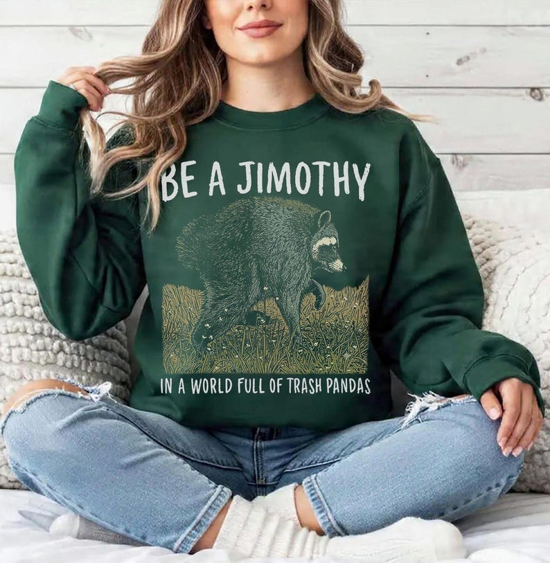 Jimothy Raccoon Shirt, Viral Seattle Raccoon Tee, Funny Viral Short Spine Wildlife T-Shirt image 6