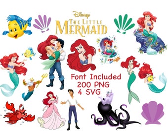 Little Mermaid Svg Etsy