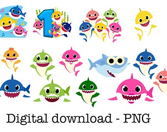 Baby Shark Png Etsy