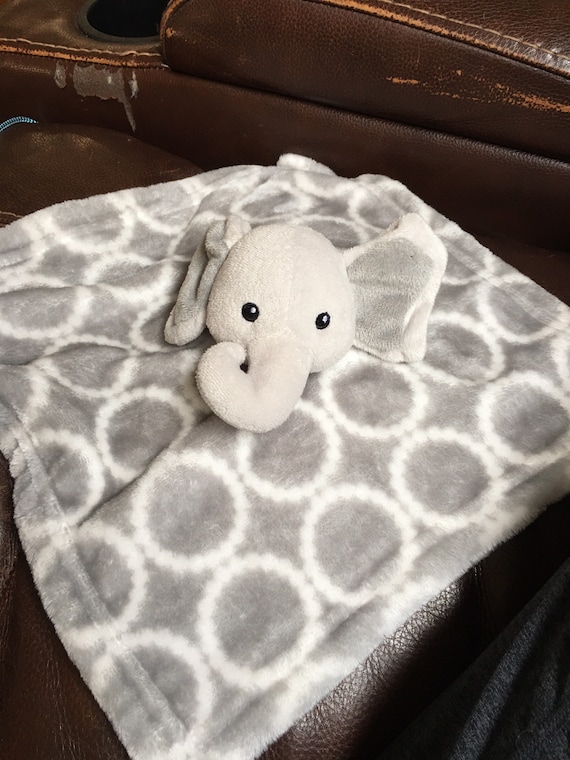 Hudson Baby HB Elephant Lovey Baby Security Blanket Soft Plush
