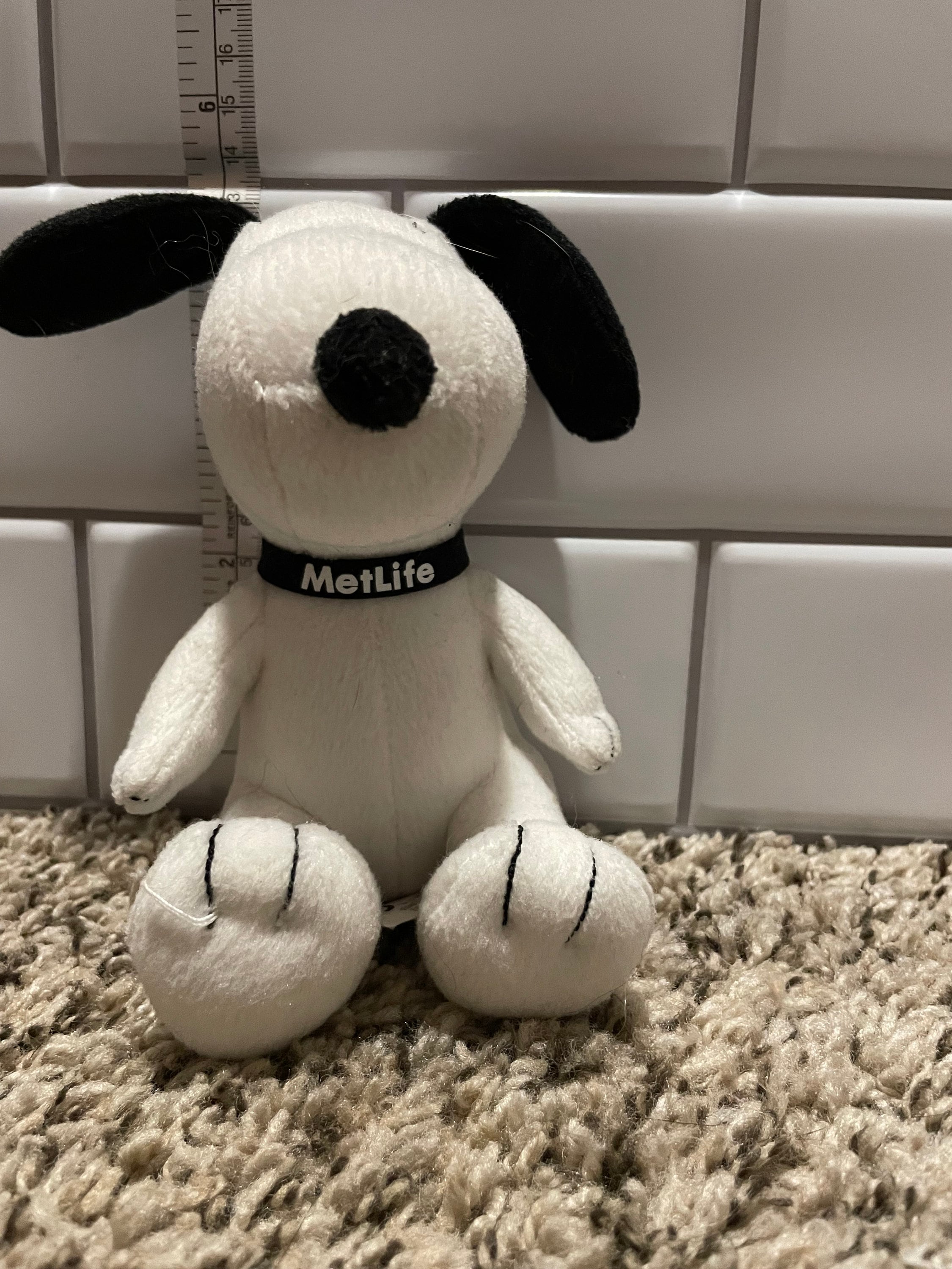 スヌーピー　BIGぬいぐるみ　MetLife SNOOPY ぬいぐるみ スヌーピー Lサイズ HUGHUG ハグハグ