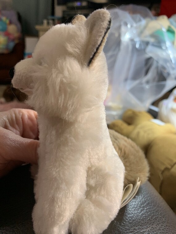 Emotional Support White Arctic Fox Plush Stuffed Animal