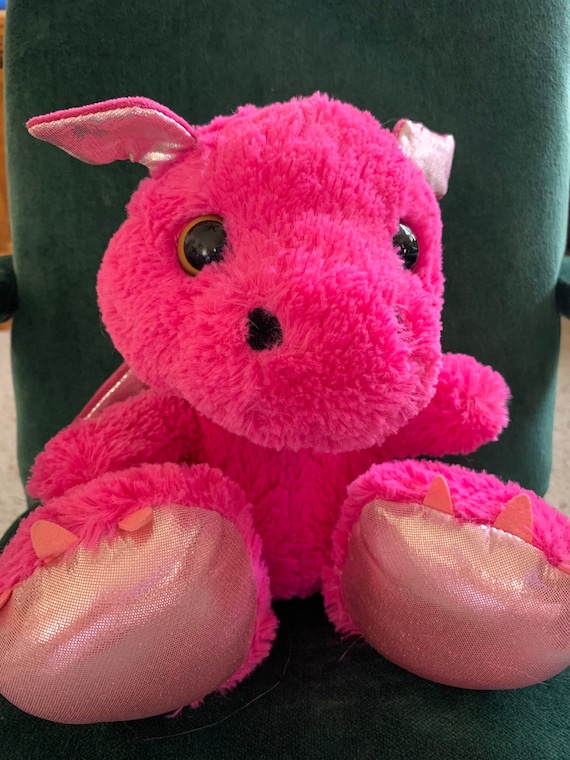 Adorable Pink Baby Dragon Stuffed Animal Plush Toy Etsy