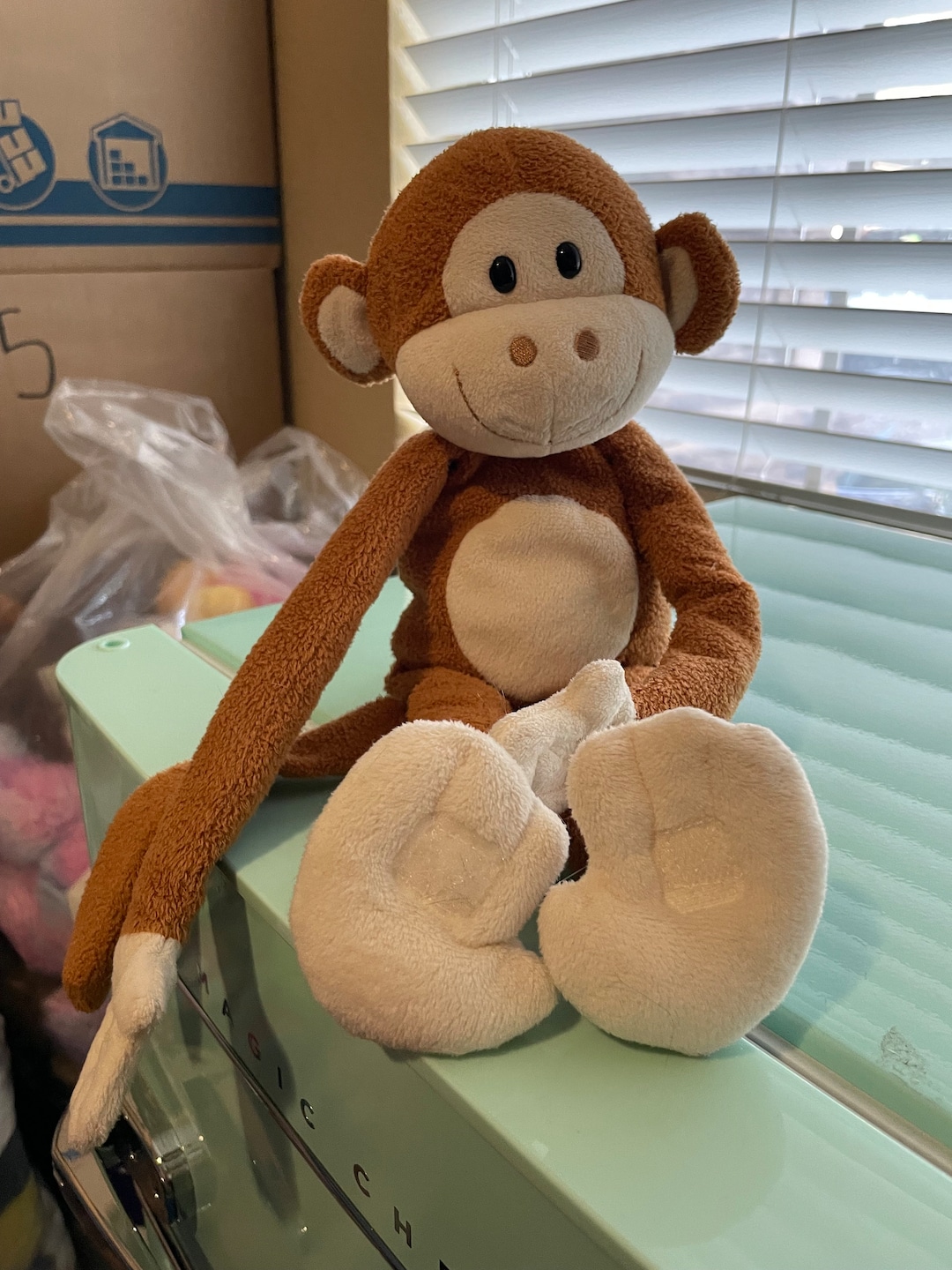 Circo Monkey Plush Had Velcro Hands and Feet