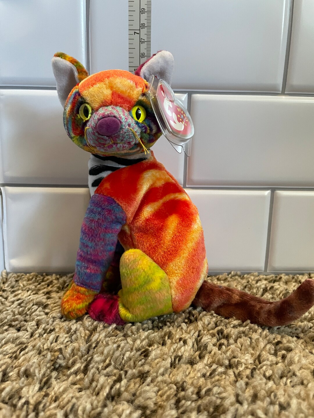 TY Beanie Babies Kaleidoscope the Cat Plush NWT Etsy
