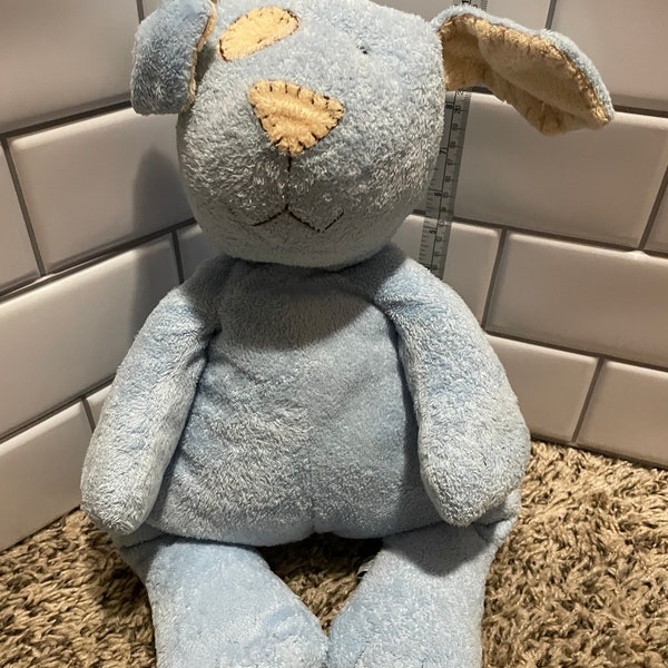 Pottery Barn Kids Blue Dog Plush Rare and HTF