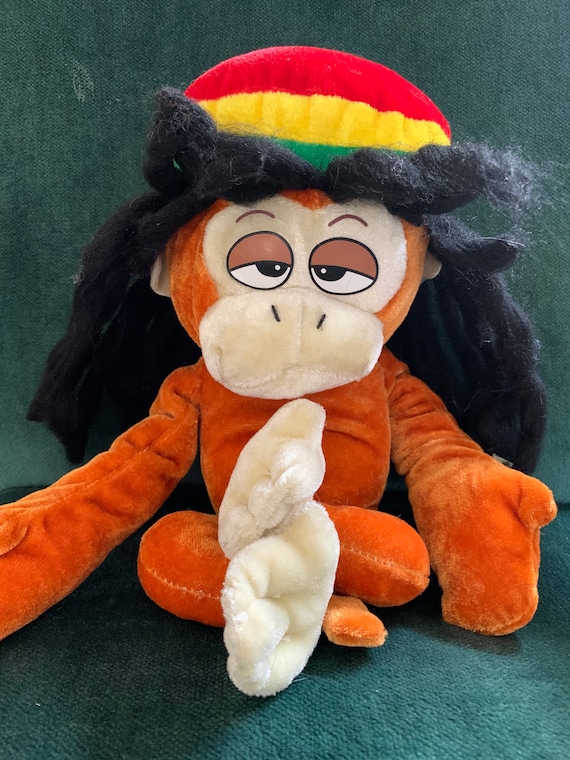 Rasta monkey stuffed animal sale