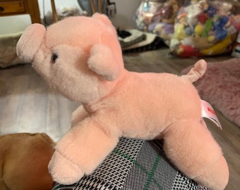Aurora Small Pink Pig Plush. Soft and Sweet GUC Etsy UK