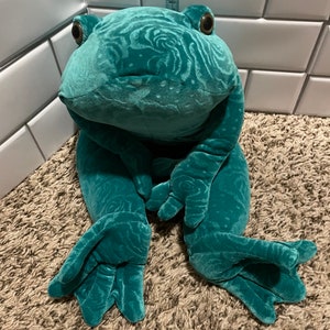 Vintage 1990's My Frog Collection/ Fishing Frog With Straw Hat