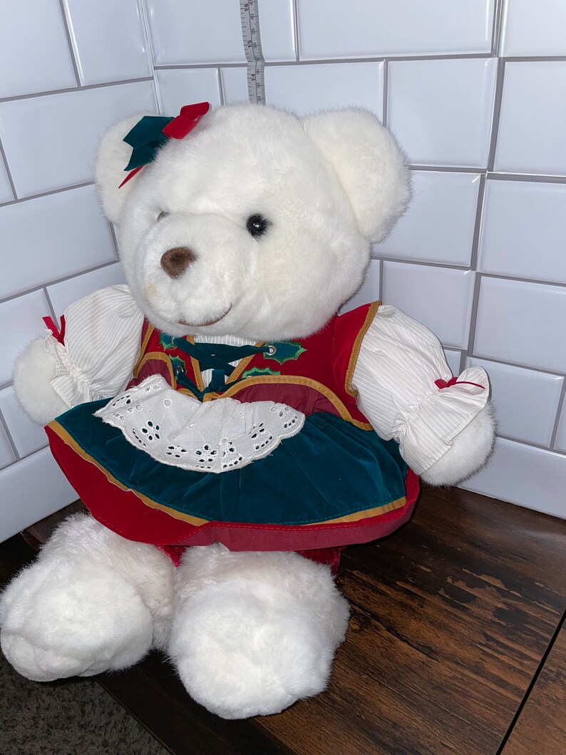 Kmart 1995 Snowflake Teddy Bear Plush Etsy