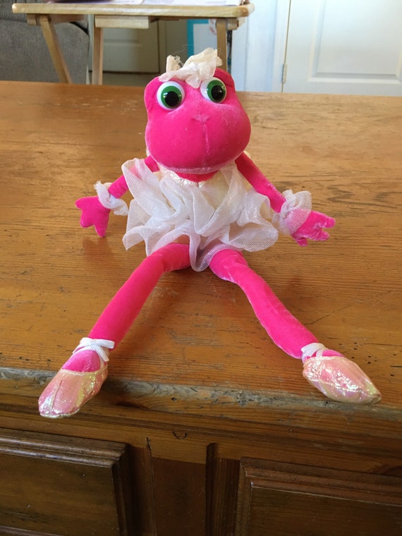 Russ Bettina 12 Stuffed Animal Frog Pink Ballerina Tutu Soft Toy Plush Bean  -  Denmark