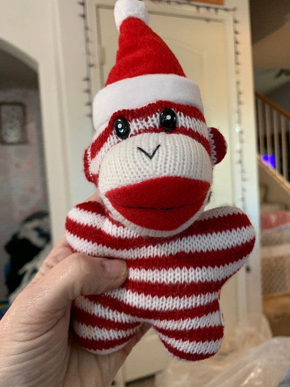 Christmas sock monkey on sale
