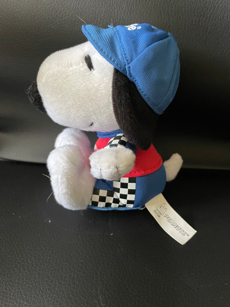 Metlife Peanuts 5 Snoopy Dog Race Car Driver Plush Etsy