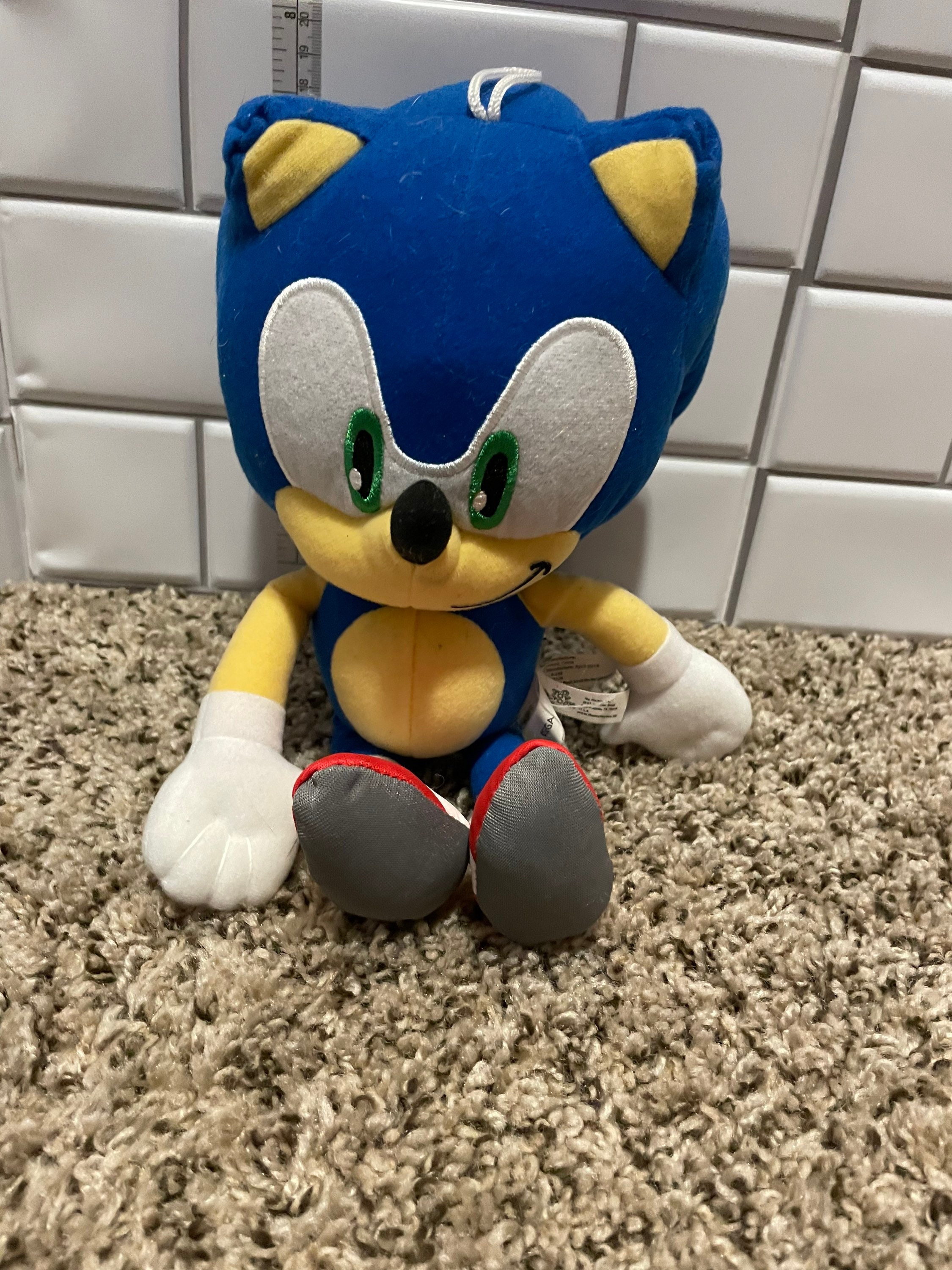 Rare 1996 Sonic the Hedgehog Basket Sonic Plush doll toy SEGA 7 limited
