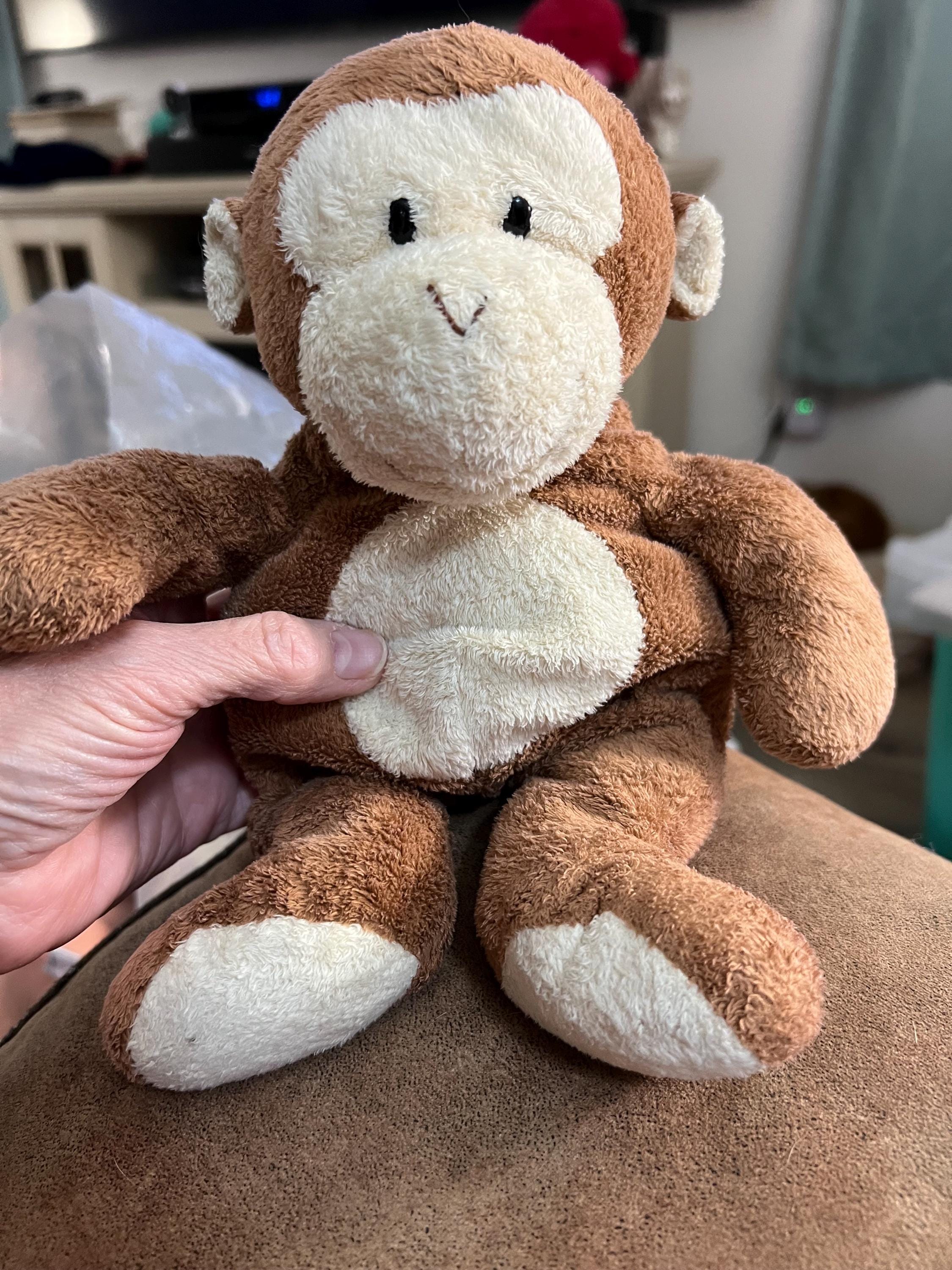 TY Brown Dangles the Monkey Pluffies Stuffed Animal Plush Tag - Main Image