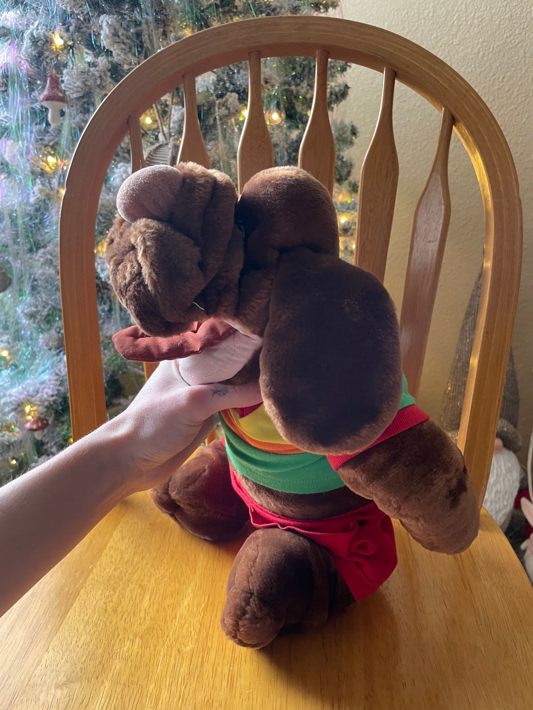 Vintage 1986 Wrinkles Brown Dog Plush Voice Box Works Etsy