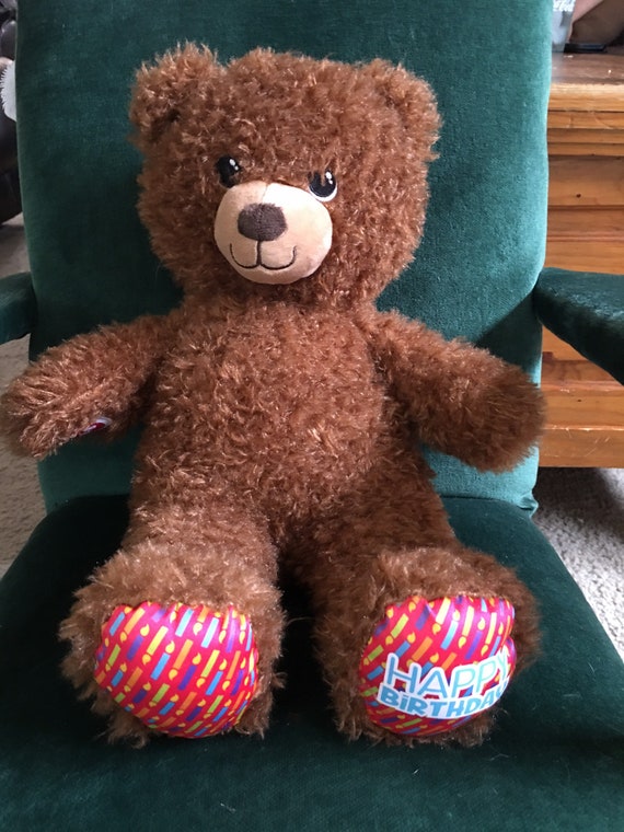 Build A Bear Happy Birthday Treat Bear Plush Stuffed Animal