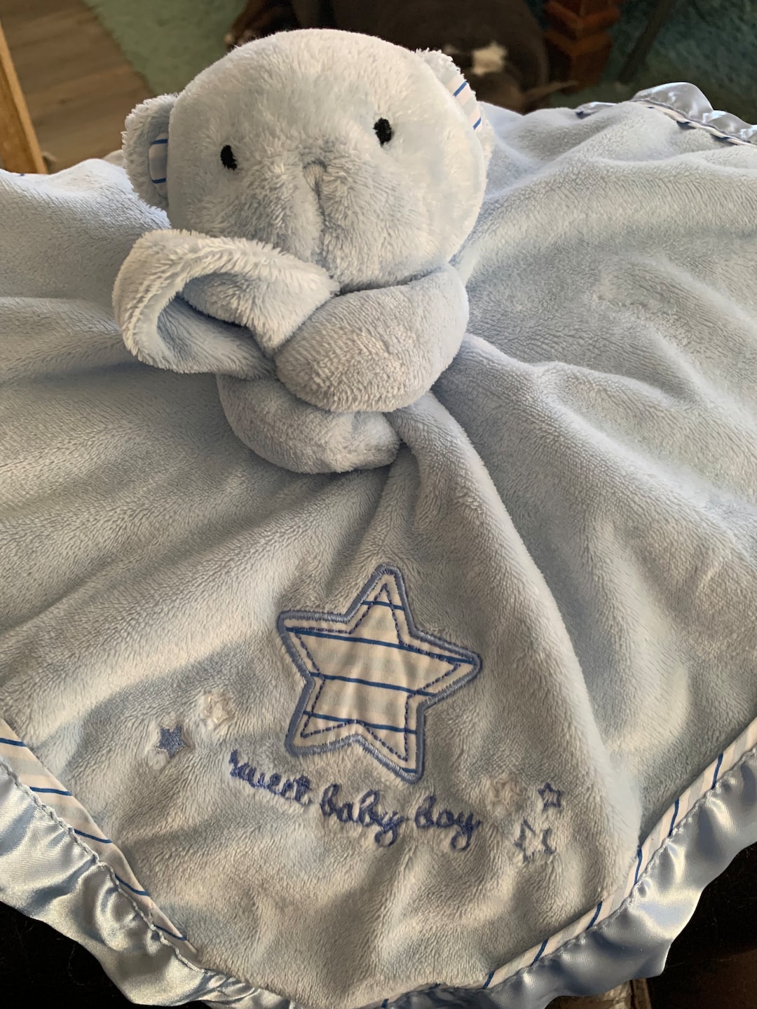 Teddy Bear Carters Baby Security Blanket Carters Baby Blue Bear