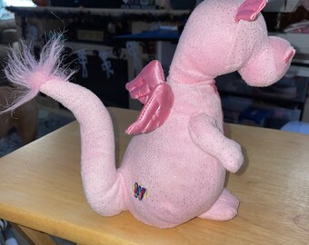 値下【激レア】CANDY 10inch PINK DRAGON Webkinz Ganz Glitzy Pink Dragon Plush - No Code - Etsy
