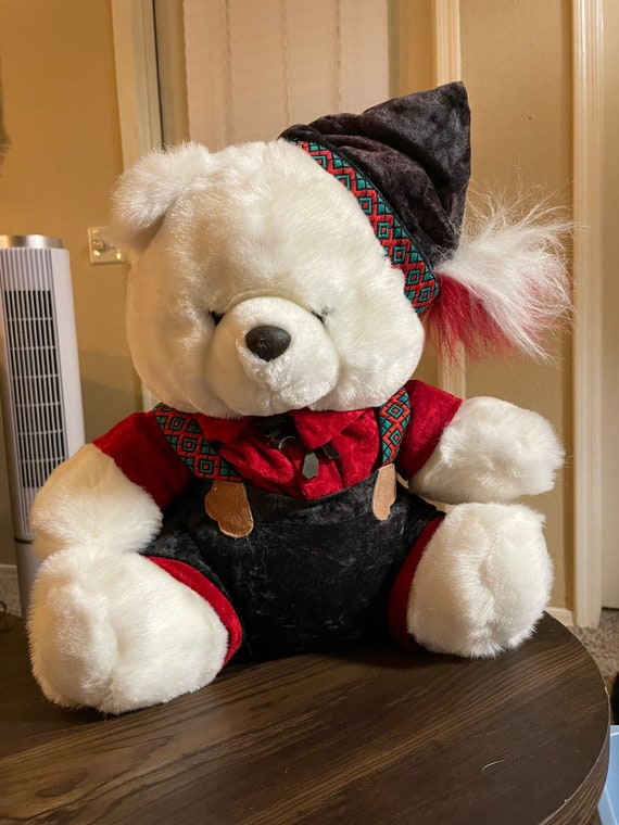 Bavarian Jingle Bear 1991 Teddy Bear Plush Rare and Htf Etsy