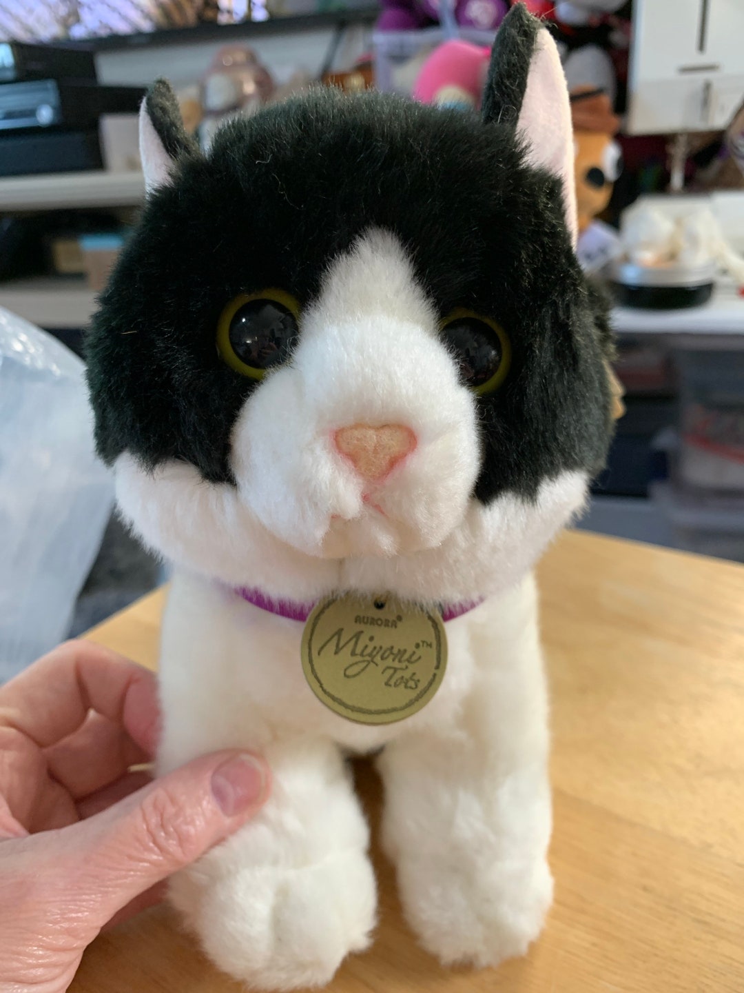 Aurora World Miyoni Tots Black & White Tuxedo Kitten Plush NWT - Etsy