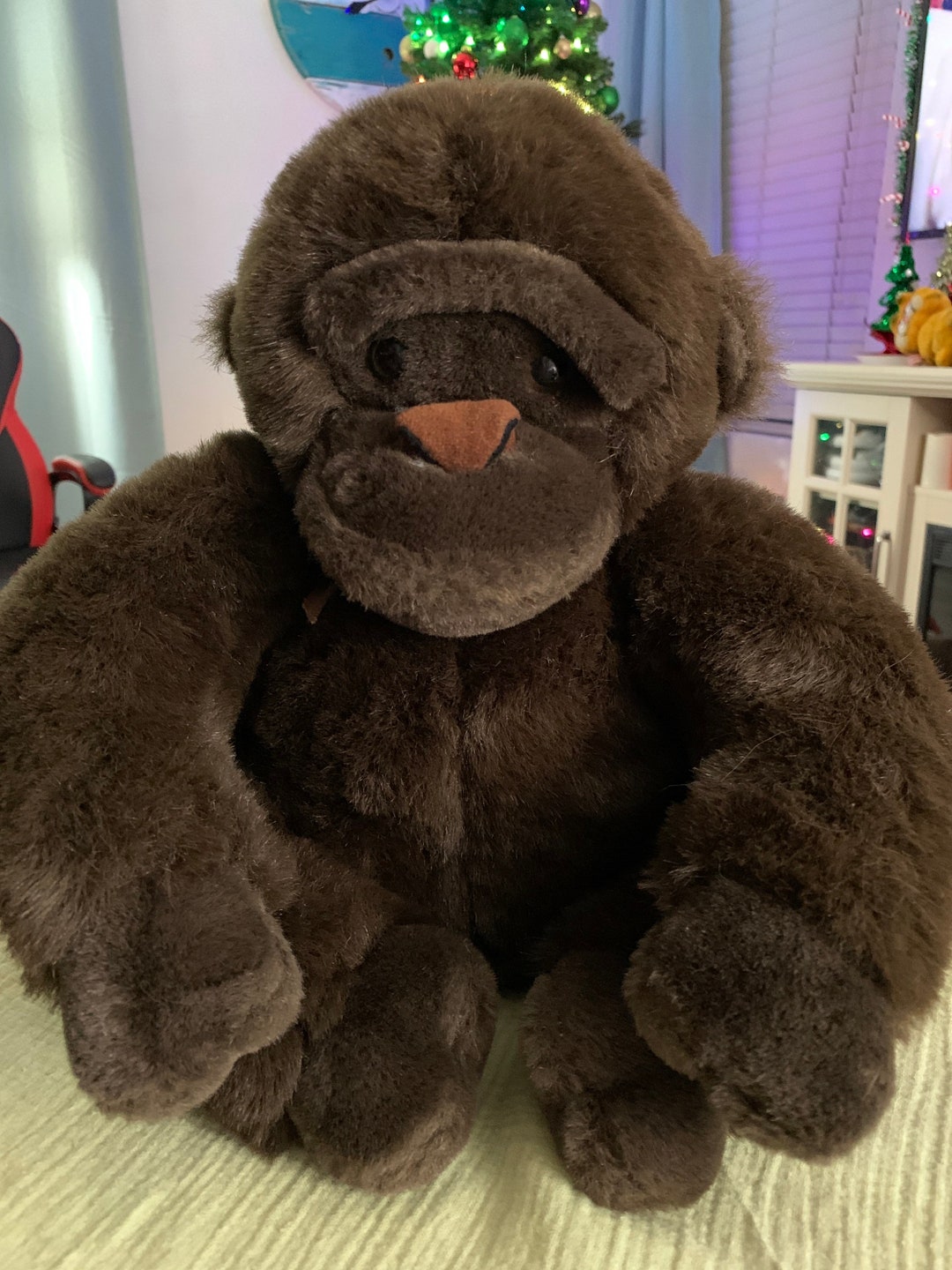Vintage Mini Dog Plush Dakin Drooper Brown Puppy Stuffed