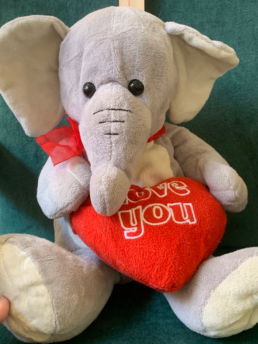 Elephant I Love You Stuffed Animal Plush Toy Vintage for Kids Etsy