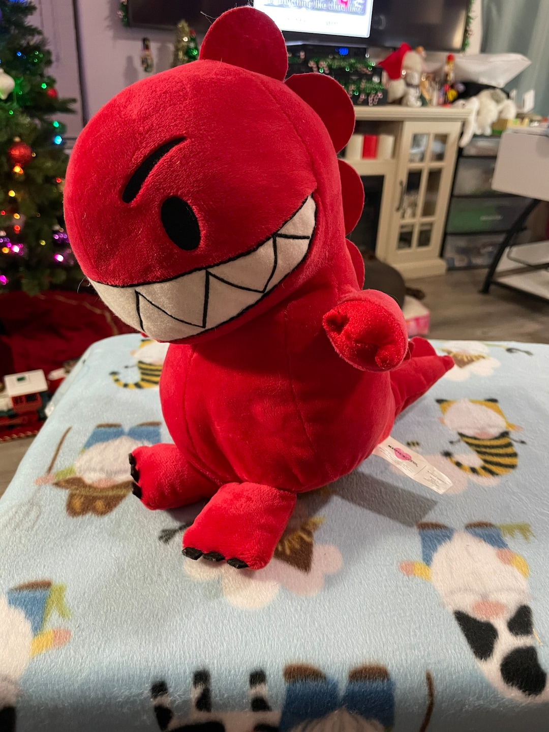 Kohls Cares Dinosaur Vs. Bedtime Red Toothy T rex Plush Stuffed Animal 10 Etsy