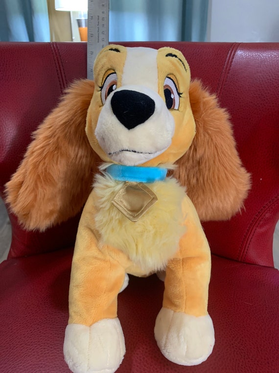 Disney Store Lady Plush Lady and the Tramp 14 Stuffed Animal Plush Toy  Vintage for Kids 