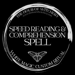 Speed Reading & Comprehension Spell, same day option, spells, spell casting, energy work, witch,  spell work, white magic, folk, light magic