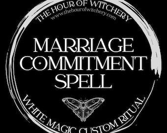Marriage Commitment Spell, Option für denselben Tag, Zauber, Zauberei, Energiearbeit, Hexe, Zauberarbeit, weiße Magie, Folk, Lichtmagie